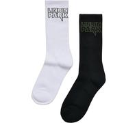 Merchcode Socken Linkin Park MC610 – 2er-Pack Schwarz/Weiß Gr. 47-50