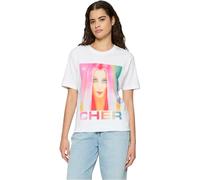 Merchcode Damen Kurzarm-T-Shirt Cher Prisma MC856 Weiß Größe S