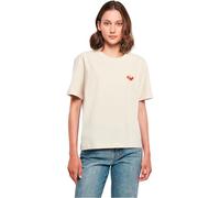 T-Shirt MERCHCODE "Merchcode Ladies Serenity Tee", Damen, Gr. S, sandweiß, 100% Baumwolle, bedruckt, oversize, Rundhals, Shirts T-Shirt (18591309-S) sandweiß