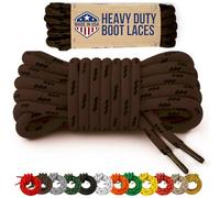 Mercury + Maia Schnürsenkel mit Honigdachs-Motiv, unzerstörbare Schnürsenkel in den USA, rund, strapazierfähig, für Arbeit und Wandern, braun / schwarz, 45 inches (2 pairs)