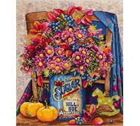 Merejka Kreuzstich-Set, Baumwolle, mehrfarbig, 22 x 25 cm