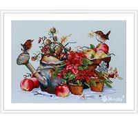 Merejka Kreuzstich-Set, Baumwolle, mehrfarbig, 37 x 51 cm