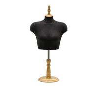 MERIGLARE Kleiderbüste Torso Ausstellungspuppe mit Glatter Oberfläche Klassische Form Holzspitze Stabiler Ständer Höhenverstellbar von 84 Bis 113 Cm für Mode Präsentation Im Geschäft,
