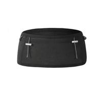 MERIGLARE Laufgürtel Sport Lauf Tasche Hüfttasche Bauchtasche Gürteltasche aus Leichtem Mesh Polyester mit Nahem Sitz Und 360 Grad Bewegungsfreigabe Unterteilte, Array, Schwarz, L