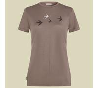 Merino 150 Tech Lite SS Tee Bird Transit Women S braun - porcini