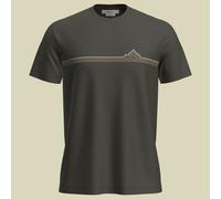 Icebreaker Herren Merino 150 Tech Lite Kurzarm T-Shirt Range Stripes Grau (DarkLoden) M