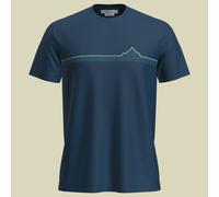 Icebreaker Merinoshirt Merino 150 Tech Lite S/S Tee Range Stripes Blau XL