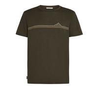Icebreaker Merino 150 Tech Lite Range Stripes Kurzarm-t-shirt XL Dark Loden