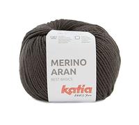 Merino Aran Katia Wolle 100 Gramm 155 Meter (Dunkelbraun 95)