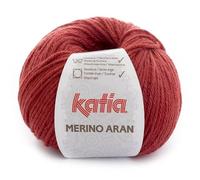 Lanas Katia Merino Aran Knäuel, Farbe Rubi Cod. 21