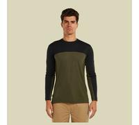 Merino Blend 125 Cool-Lite Sphere LS Tee Colour Block Men XL grün - dark loden/black/colour block