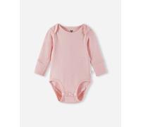 Merino Body für Kinder mit langen Ärmeln Reima Utu - Rosa Pale rose Größe: 50/56