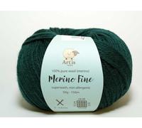 Merino Fine Art'is Yarn 100% Merinowolle | Superwash & Antiallergisch (50g/150m) (165 flaschengrün)