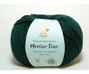Merino Fine Art'is Yarn 100% Merinowolle | Superwash & Antiallergisch (50g/150m) (165 flaschengrün)