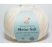 Merino Soft Art'is Yarn 100% Wolle, Mulesing-frei & Superwash (50g / 120m) (12 creme)
