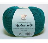 Merino Soft Art'is Yarn 100% Wolle, Mulesing-frei & Superwash (50g / 120m) (31 petroleum)