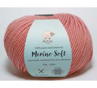 Merino Soft Art'is Yarn 100% Wolle, Mulesing-frei & Superwash (50g / 120m) (471 altrosa)