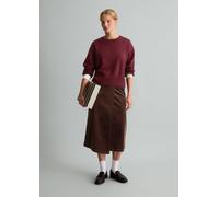 Merino-Strickpullover oversize rot XXL