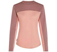 Merinomix 125 Cool-Lite Sphere Langarmshirt Colour Block Damen rosa-S