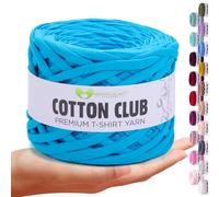 MeriWoolArt® Premium Baumwolle zum Häkeln und Makramee, 10 mm x 110 m Qualität Baumwollgarn, T-Shirt Garn für Handtasche, Teppiche, Pflanzenkörbe, Wurfkissen und Makramee-Wandbehang oder Geschenkband