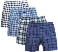 Merking Herren Boxershorts Unterhosen Männer Baumwolle Unterwäsche 100% Gewebte Shorts 3/4/5er Pack SJDK2205M-4Pack01-L