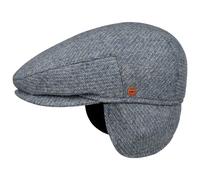 Merlino Check Flatcap mit Ohrenklappen by Mayser grau-blau 60 cm