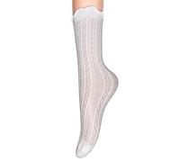 Merlvida Rüschen Socken Damen aus Baumwolle mit Spitze Knöchelsocken Kleidsocken Prinzessin Trachtensocken für Dirndl Alltag und Party