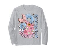 Mermaid At Heart Ocean Lover Coastal Beach Vibes Langarmshirt