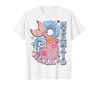 Mermaid At Heart Ocean Lover Coastal Beach Vibes T-Shirt