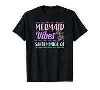 Mermaid Vibes Santa Monica California Meerjungfrauenschwanz T-Shirt