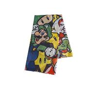 Meroncourt Unisex Nintendo Super Mario Bros. Woman's All-Over Characters Fashion Scarf, One Size, Multi-Colour (Sf020301Ntn) Schal, Mehrfarbig, Einheitsgröße