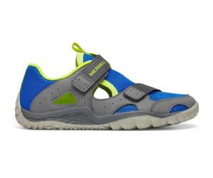 Merrell Barfussschuhe Hydro Quest (Klettverschluss, wasserdicht) grau/lime/blau Jungen, Größe Euro (US) 38