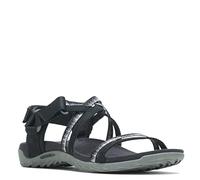 Merrell Damen Terran 3 Cush Gitter Sandale, Schwarz, 41 EU Weit