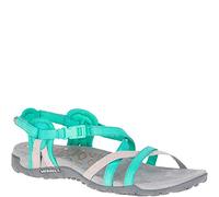 Merrell Damen Terran Lattice II Sandalen, Grün (Atlantis), 41 EU