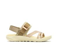 Merrell Sandale District 4 Backstrap (aus Vollnarbenleder) khaki/beige Damen, Größe Euro (US) 42 (11)