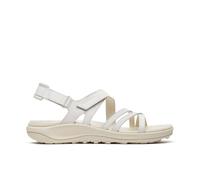 Merrell Sandale Harbor Backstrap (Vollnarbenleder) weiss/beige Damen, Größe Euro (US) 41 (10)