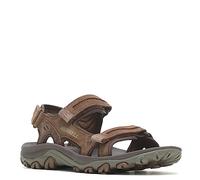 Merrell Herren Huntington Convertible Leather Sandal, Earth Leather, 41.5 EU