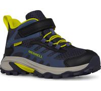 Merrell Kid's Moab Speed Mid 2 A/C Waterproof Navy/Hi Viz 29