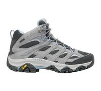 Merrell Moab 3 Mid Gore-Tex Damen-Wanderschuh, wasserdicht, Schweinsleder und Mesh-Obermaterial, Vibram TC5+ Außensohle, grau, 38 EU