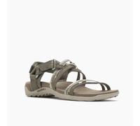Merrell Sandale Terran 3 Cush Lattice Nubukleder olivegrün Damen, Größe Euro (US) 36 (6)