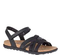 Merrell Sandspur Rose Damen-Ledersandalen, Schwarz (Schwarz/Paloma), 39 EU