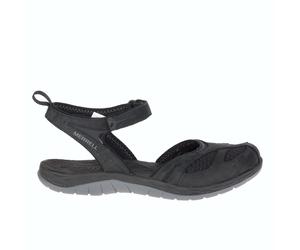 Merrell - Siren Wrap Q2 - black - Größe 37 - Damensandalen - weiches Fußbett