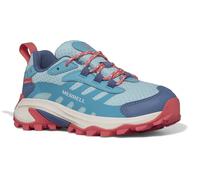 Merrell Wanderschuhe Moab Speed 2 Low Waterproof (All-Terrain, wasserdicht) türkisblau/coral Mädchen, Größe Euro (US) 37