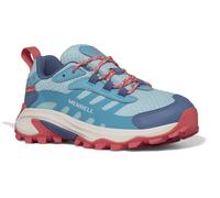 Merrell Wanderschuhe Moab Speed 2 Low Waterproof (All-Terrain, wasserdicht) türkisblau/coral Mädchen, Größe Euro (US) 38