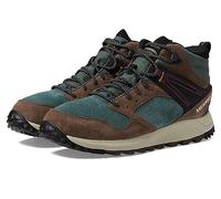 Merrell Wildwood Mid Damen-Wanderstiefel, Leder, wasserdicht, grün, 40 EU