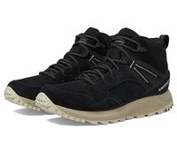 Merrell Wildwood Mid Damen-Wanderstiefel, Leder, wasserdicht, Schwarz, 39 EU