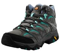 Merrell Women's Moab 3 Mid Waterproof Hiking Boot, Granite/Marine, 37 EU