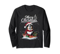 Merry Christmas Bernese Mountain Dog Santa Dog Lovers Xmas Langarmshirt