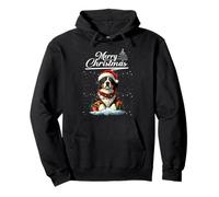Merry Christmas Bernese Mountain Dog Santa Dog Lovers Xmas Pullover Hoodie