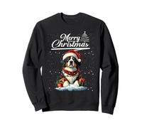 Merry Christmas Bernese Mountain Dog Santa Dog Lovers Xmas Sweatshirt